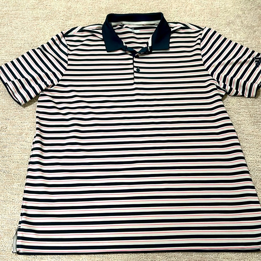 Men’s XL Adidas Golf Shirt (striped)